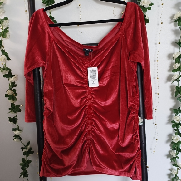 NWT Torrid Velvet top sz 2x - Picture 1 of 11